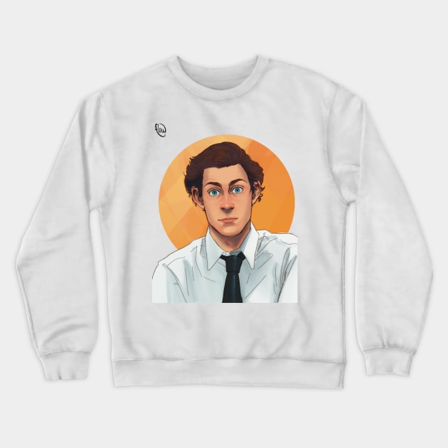 Jim halpert from the office Crewneck Sweatshirt by flowoffantasy